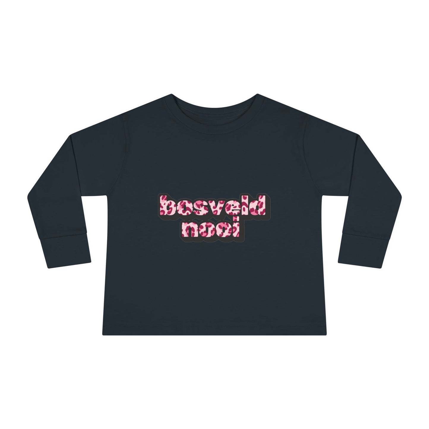 'Bosveld Nooi' - Toddler Long Sleeve Pink Leopard print