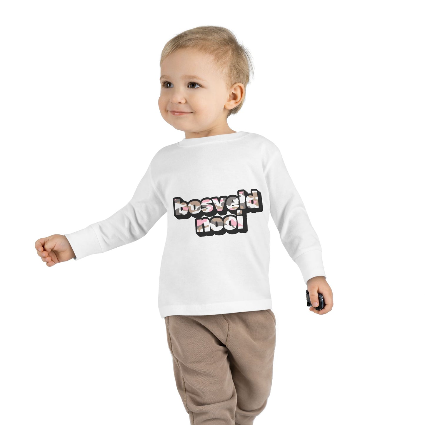 'Bosveld Nooi' - Toddler Long Sleeve Pink Camo