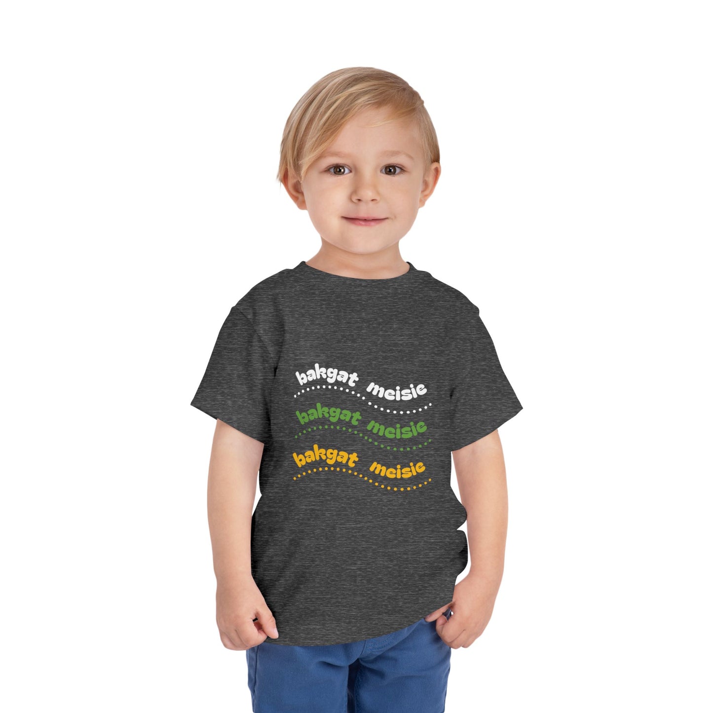 Bakgat Meisie Toddler Tee – “Made in RSA, Running on Coke & Chutney”