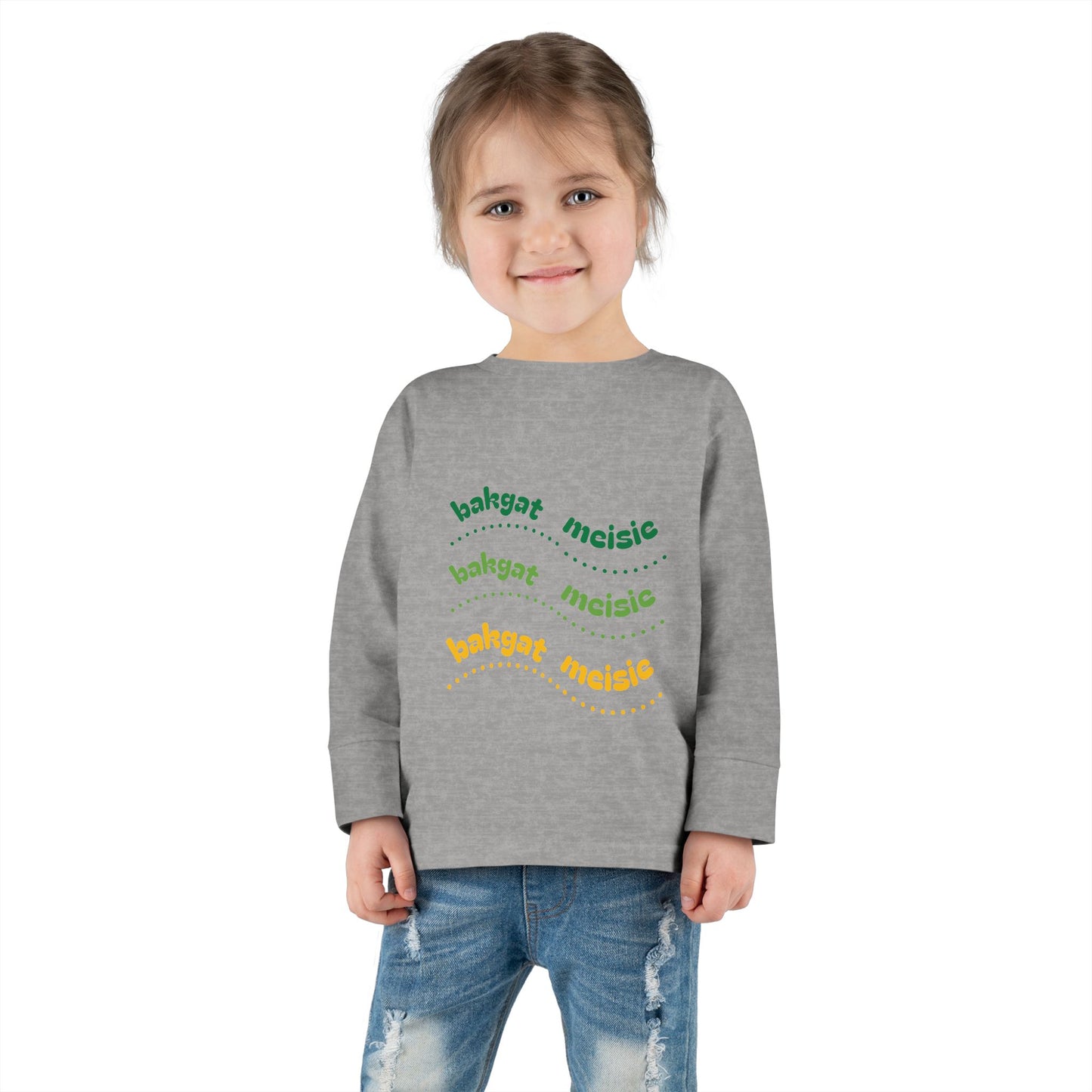 Bakgat Boytjie Long Sleeve Toddler Tee – “Made in RSA, Running on Coke & Chutney”