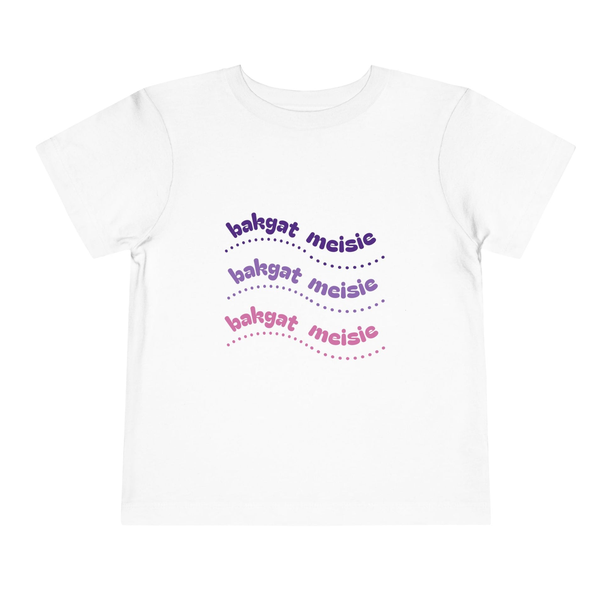 Bakgat Meisie Toddler Tee – “Made in RSA, Running on Coke & Chutney” | Playful Short Sleeve Shirt for Little Legends