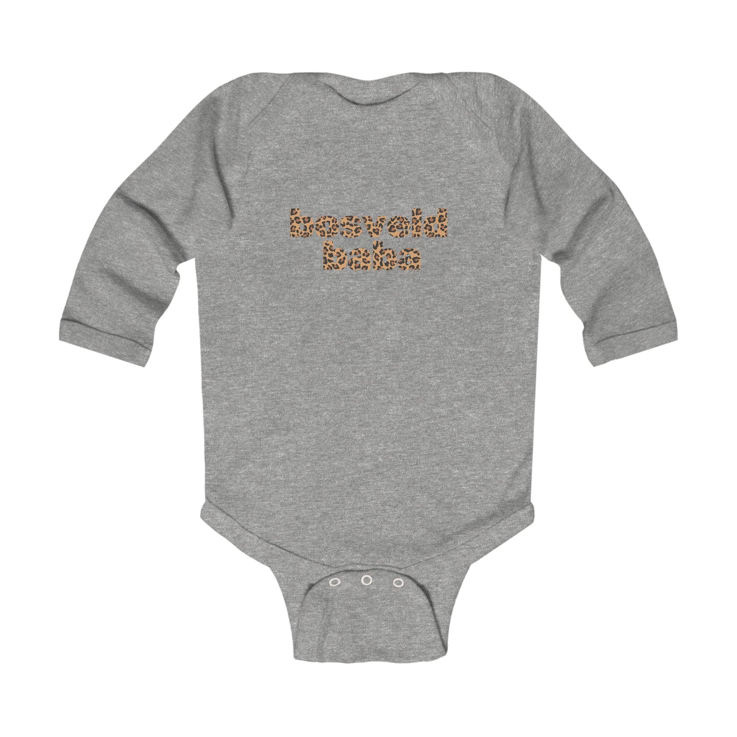 'Bosveld Baba' Leopard Print - Long Sleeve Onesie