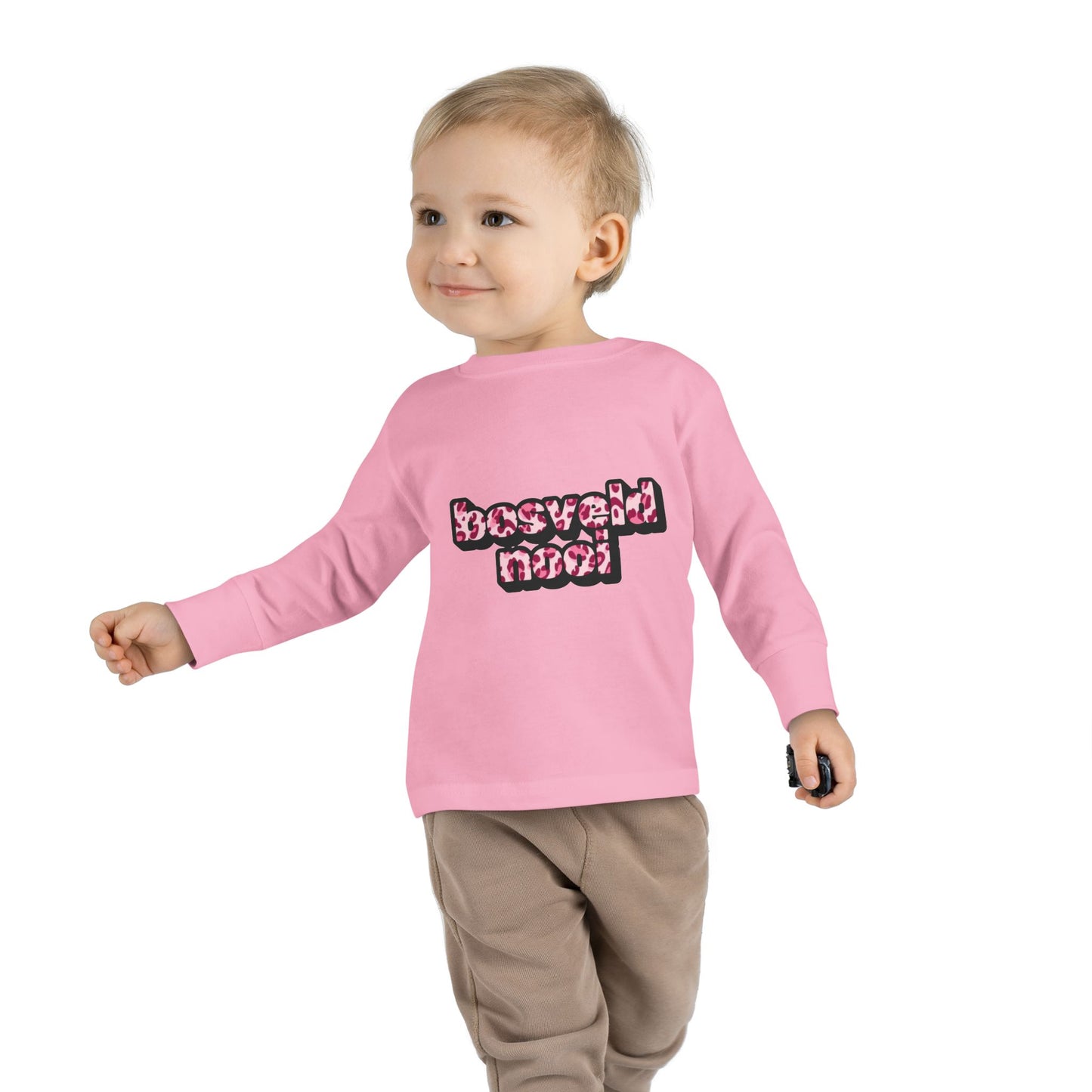 'Bosveld Nooi' - Toddler Long Sleeve Pink Leopard print