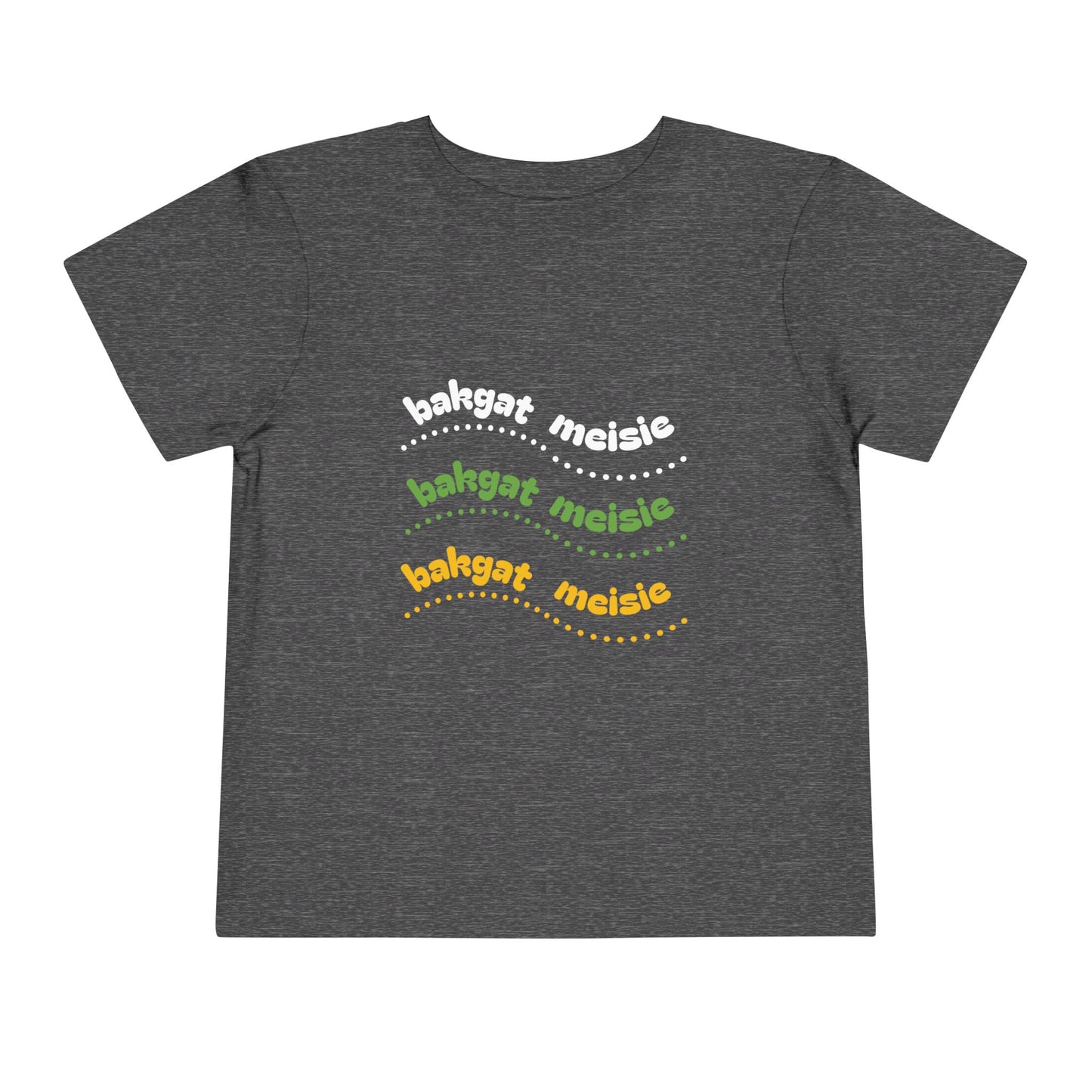 Bakgat Meisie Toddler Tee – “Made in RSA, Running on Coke & Chutney”