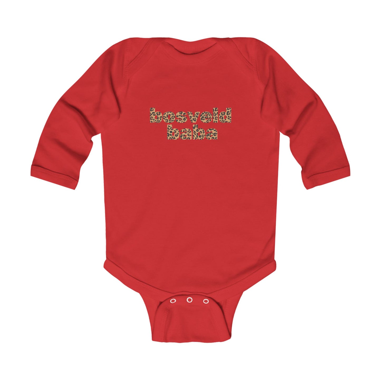 'Bosveld Baba' Leopard Print - Long Sleeve Onesie
