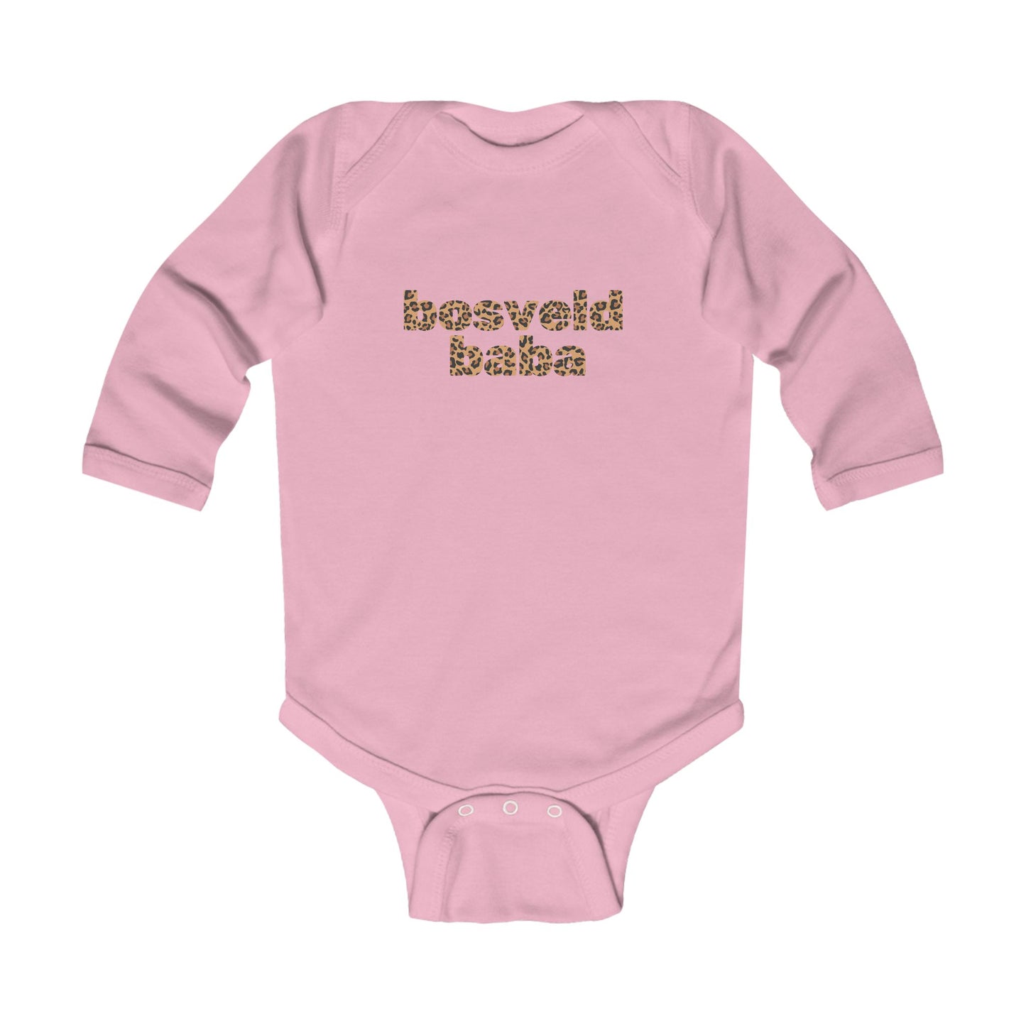 'Bosveld Baba' Leopard Print - Long Sleeve Onesie