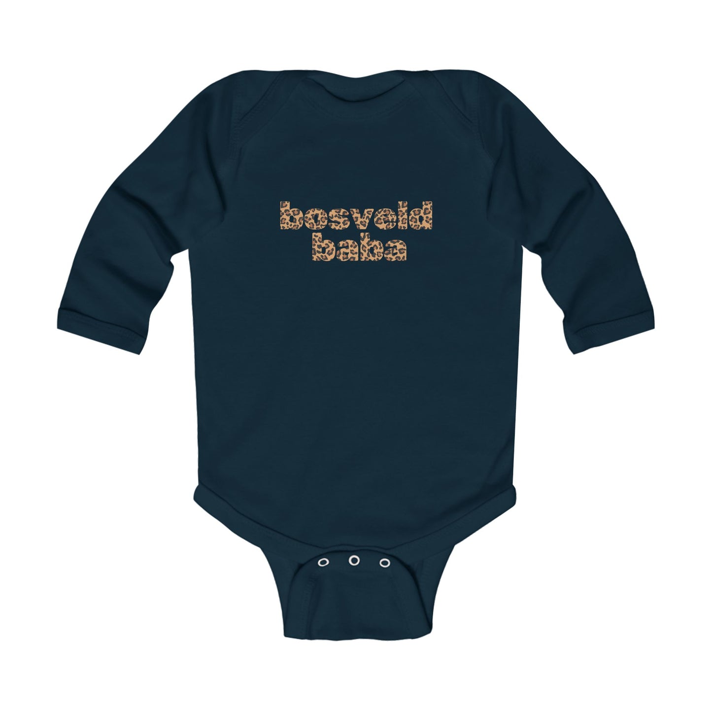 'Bosveld Baba' Leopard Print - Long Sleeve Onesie