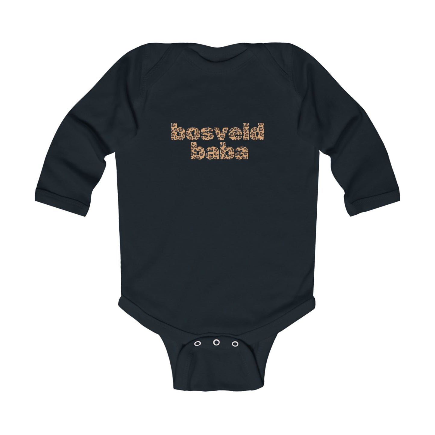 'Bosveld Baba' Leopard Print - Long Sleeve Onesie