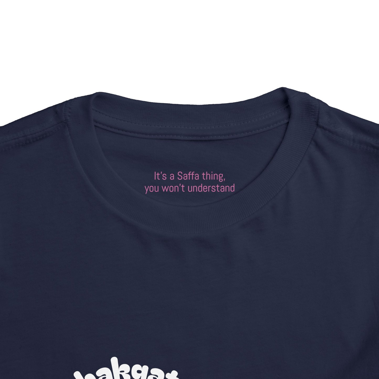 Bakgat Meisie Toddler Tee – “Made in RSA, Running on Coke & Chutney”