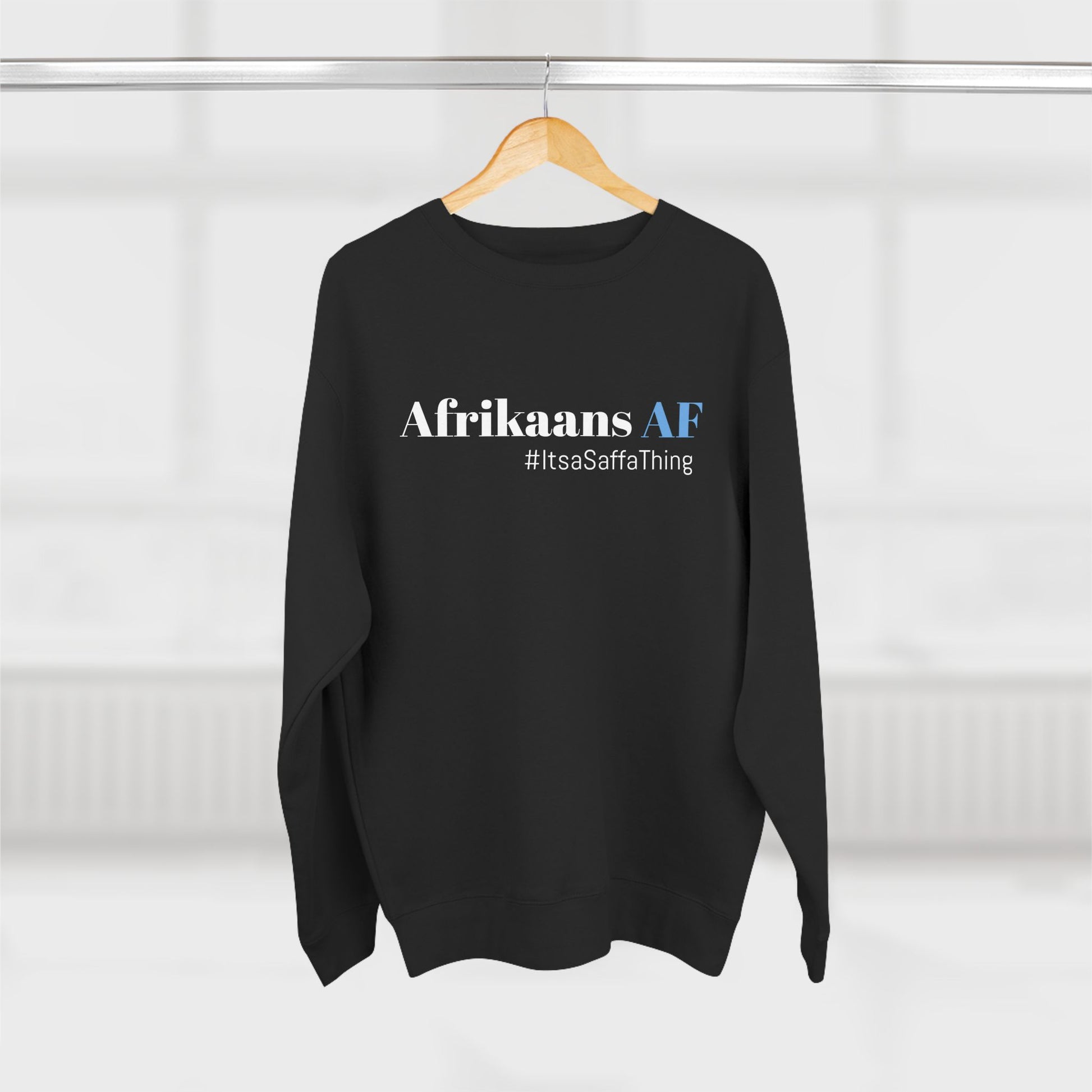 South African Pride Unisex Crewneck Sweatshirt - #AfrikaansAF #ProudlySaffa #LekkerGear #SaffaStyle