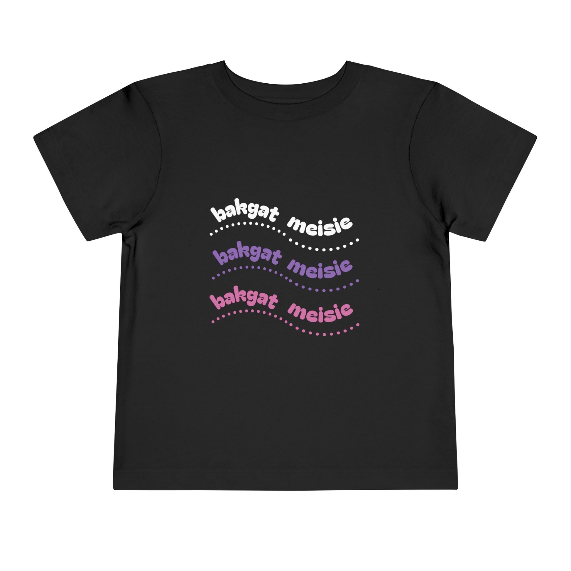 Bakgat Meisie Toddler Tee – “Made in RSA, Running on Coke & Chutney” | Playful Short Sleeve Shirt for Little Legends