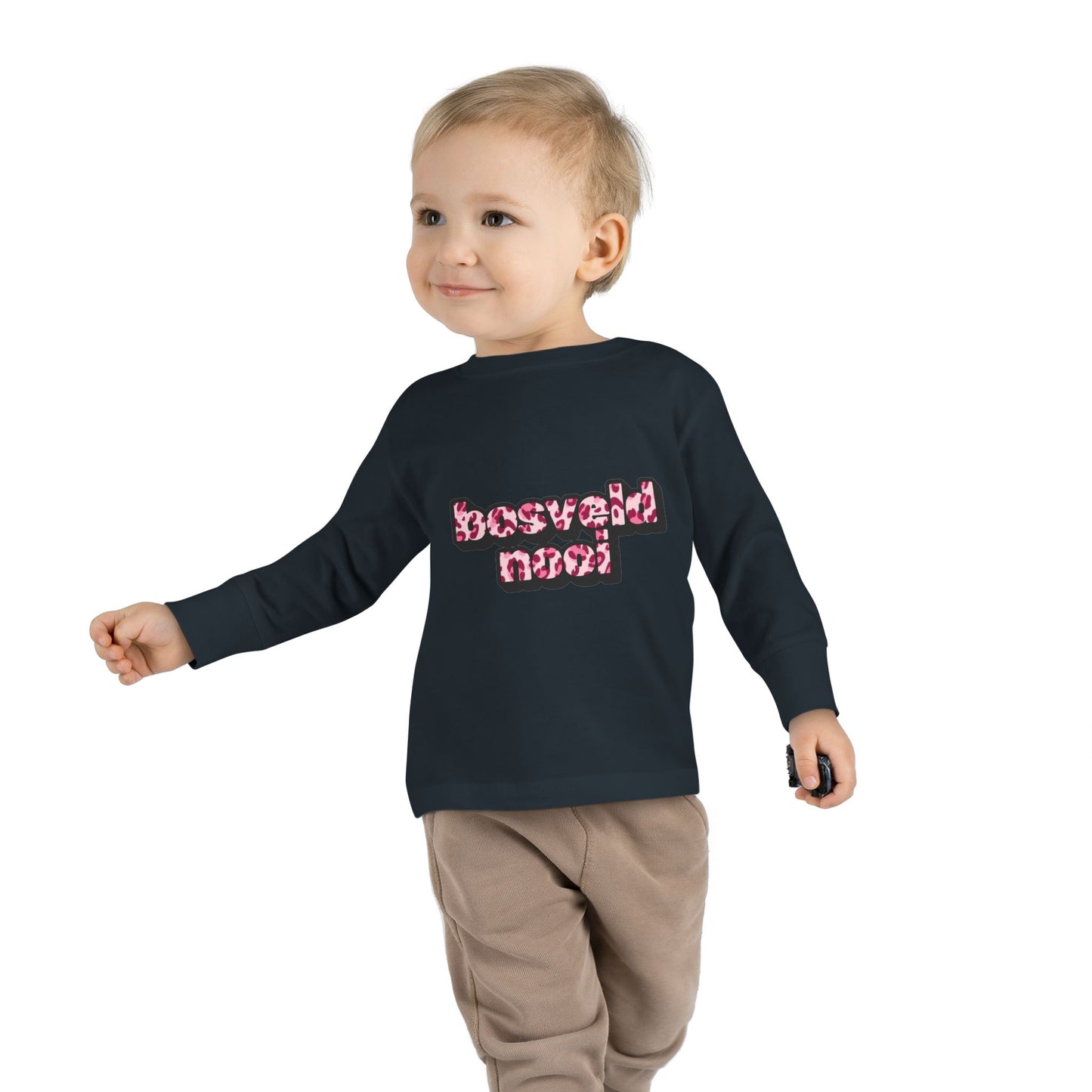 'Bosveld Nooi' - Toddler Long Sleeve Pink Leopard print