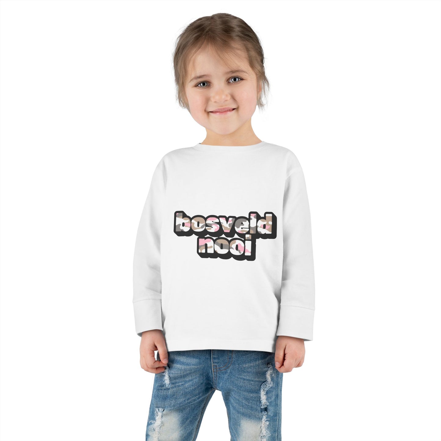 'Bosveld Nooi' - Toddler Long Sleeve Pink Camo