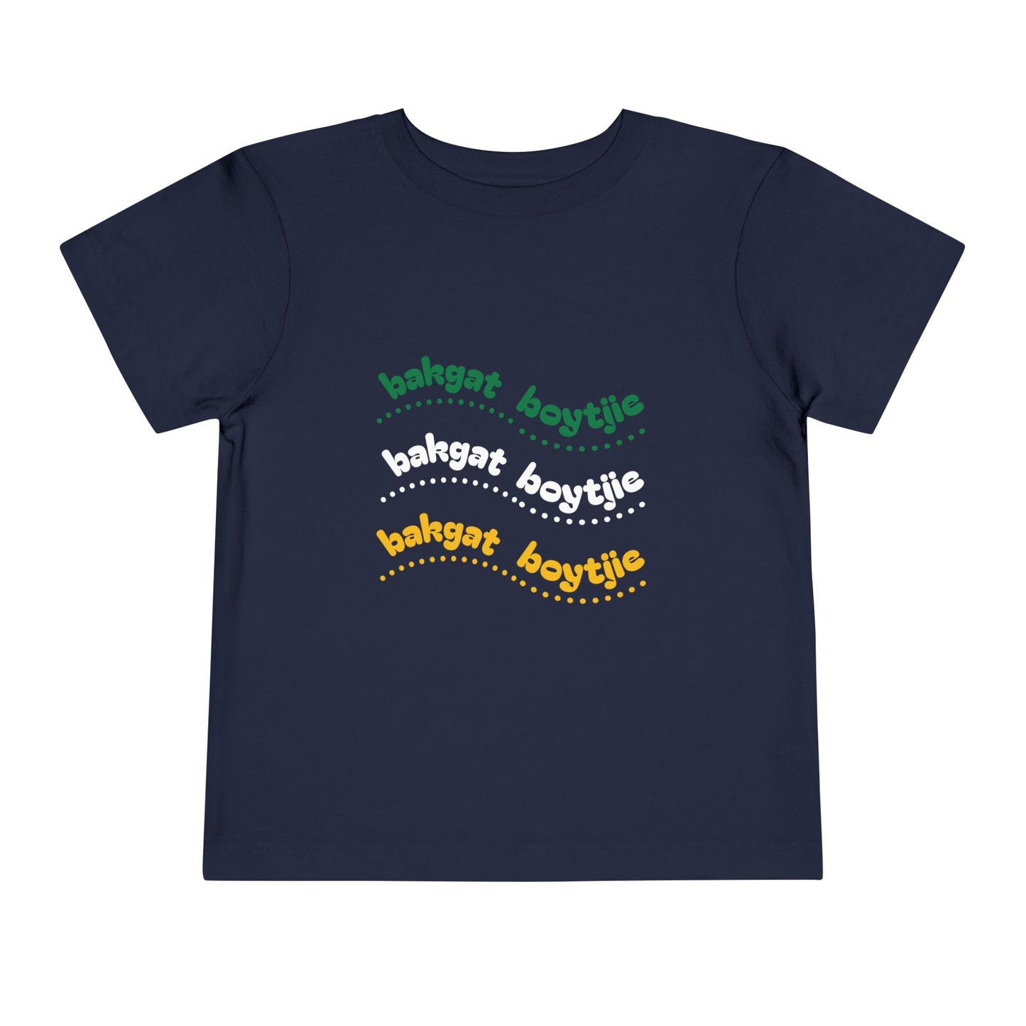 Bakgat Boytjie Toddler Tee – “Made in RSA, Running on Coke & Chutney”
