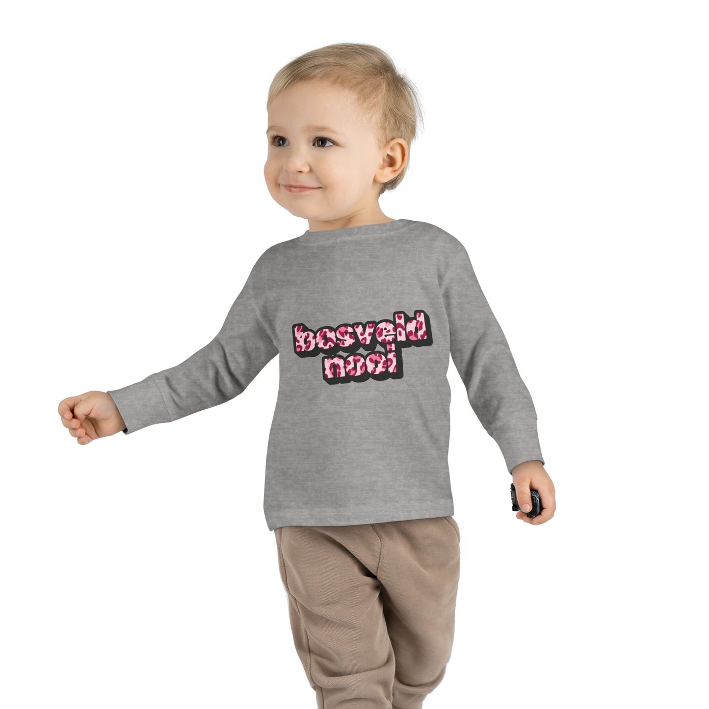 'Bosveld Nooi' - Toddler Long Sleeve Pink Leopard print