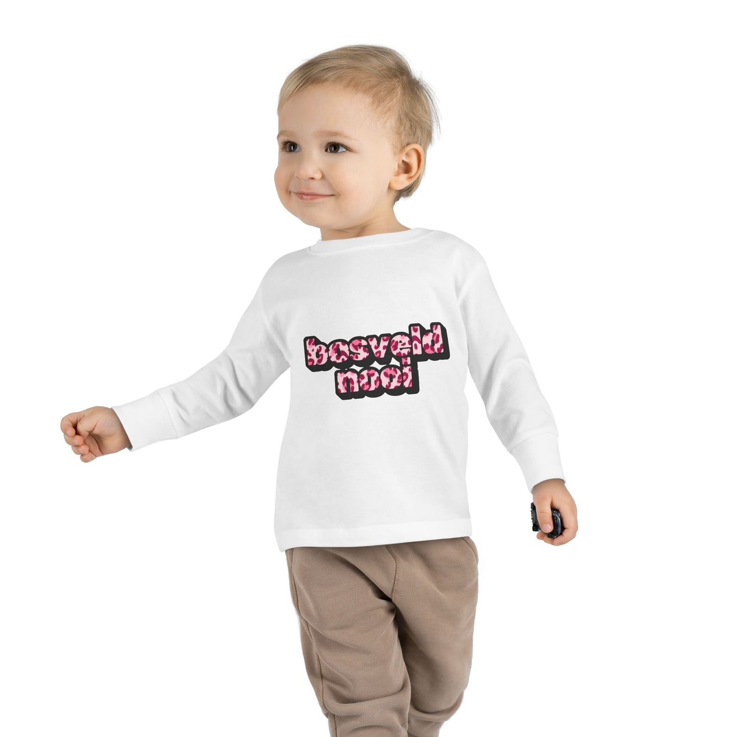 'Bosveld Nooi' - Toddler Long Sleeve Pink Leopard print