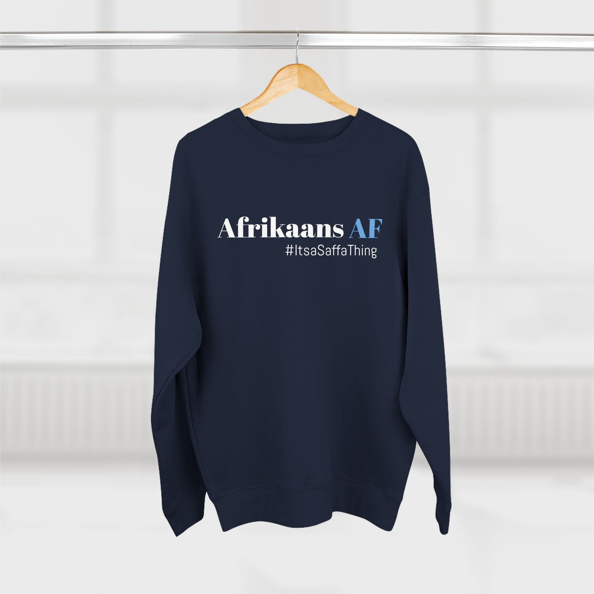 South African Pride Unisex Crewneck Sweatshirt - #AfrikaansAF #ProudlySaffa #LekkerGear #SaffaStyle