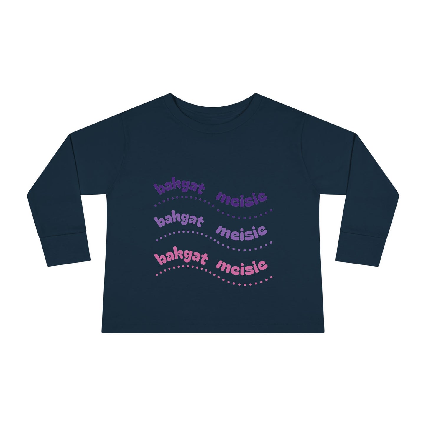 Bakgat Meisie Toddler Long Sleeve Tee – “Made in RSA, Running on Coke & Chutney”