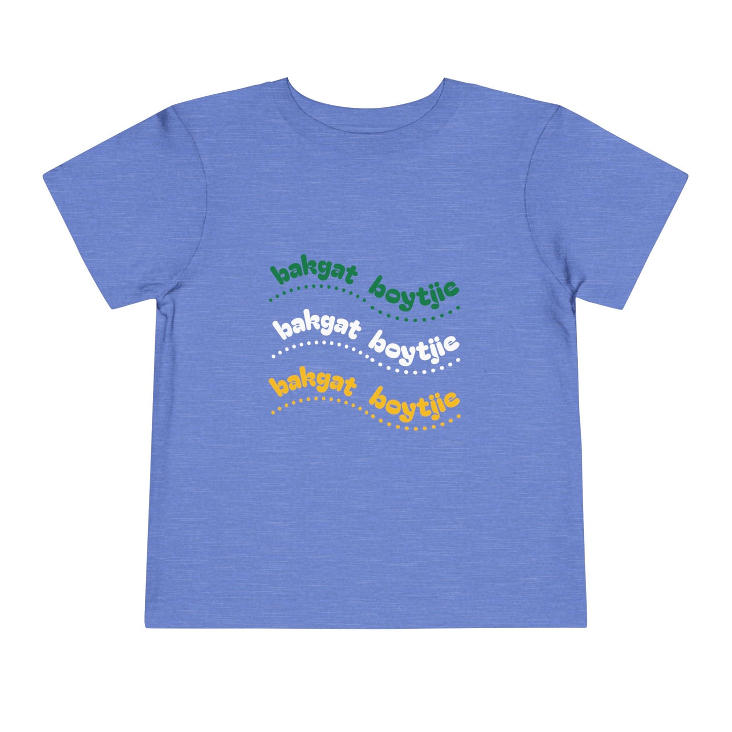 Bakgat Boytjie Toddler Tee – “Made in RSA, Running on Coke & Chutney”