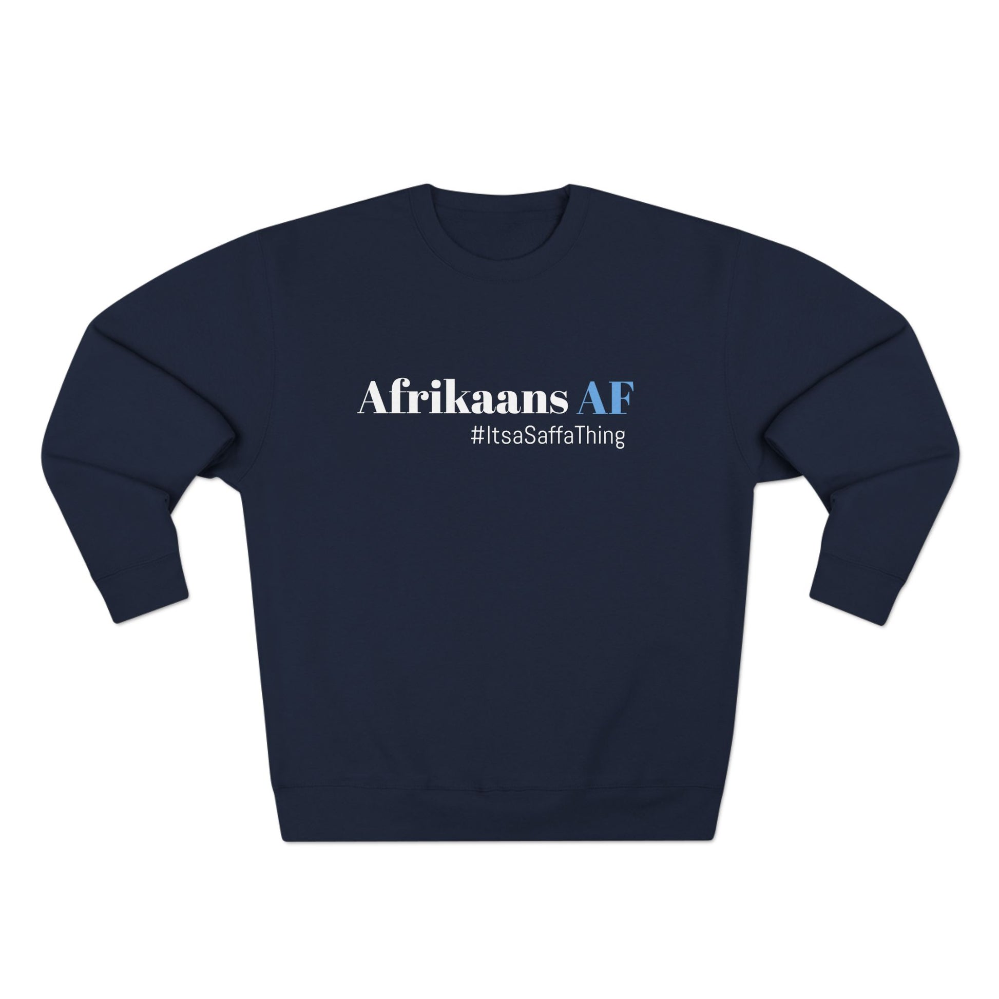 South African Pride Unisex Crewneck Sweatshirt - #AfrikaansAF #ProudlySaffa #LekkerGear #SaffaStyle