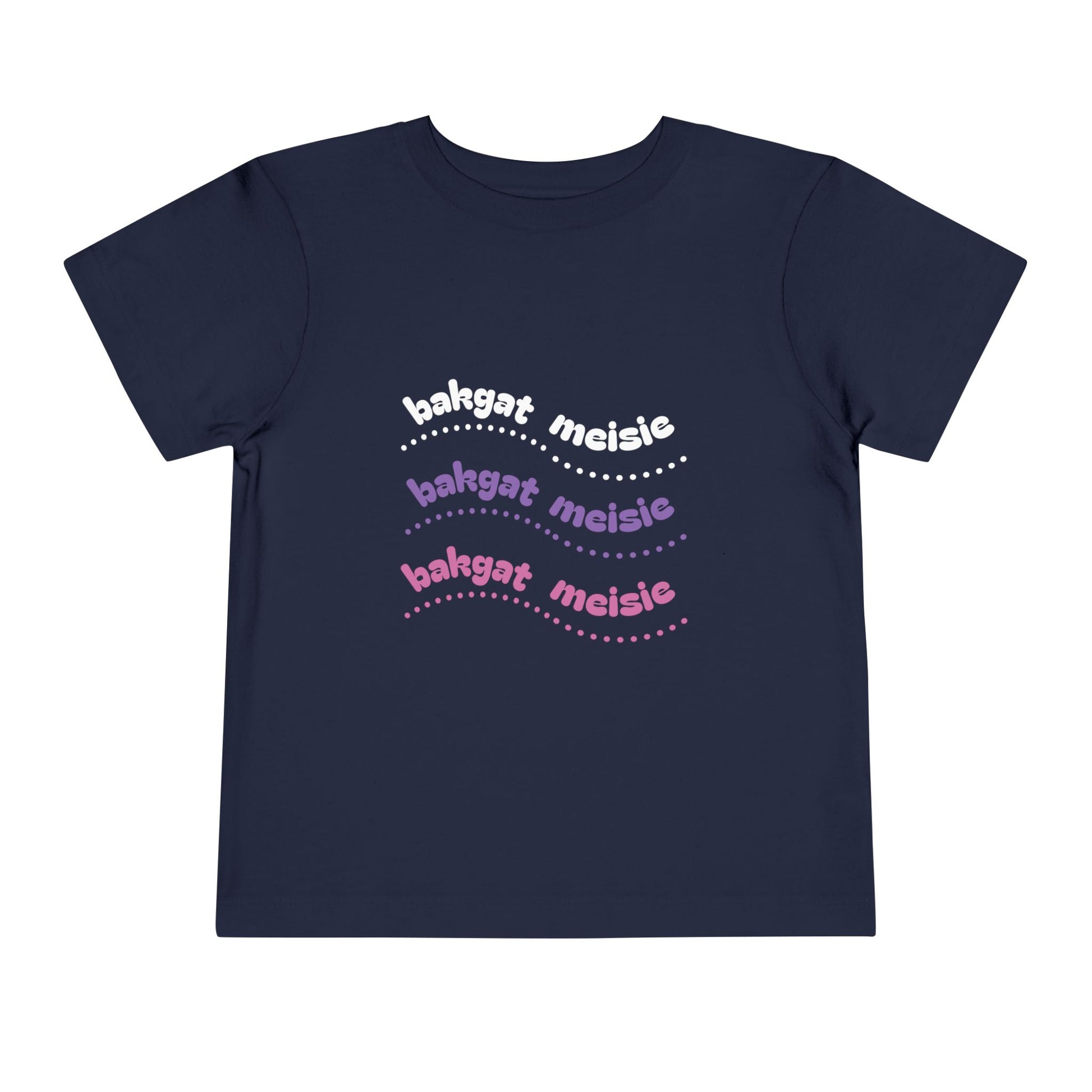 Bakgat Meisie Toddler Tee – “Made in RSA, Running on Coke & Chutney” | Playful Short Sleeve Shirt for Little Legends