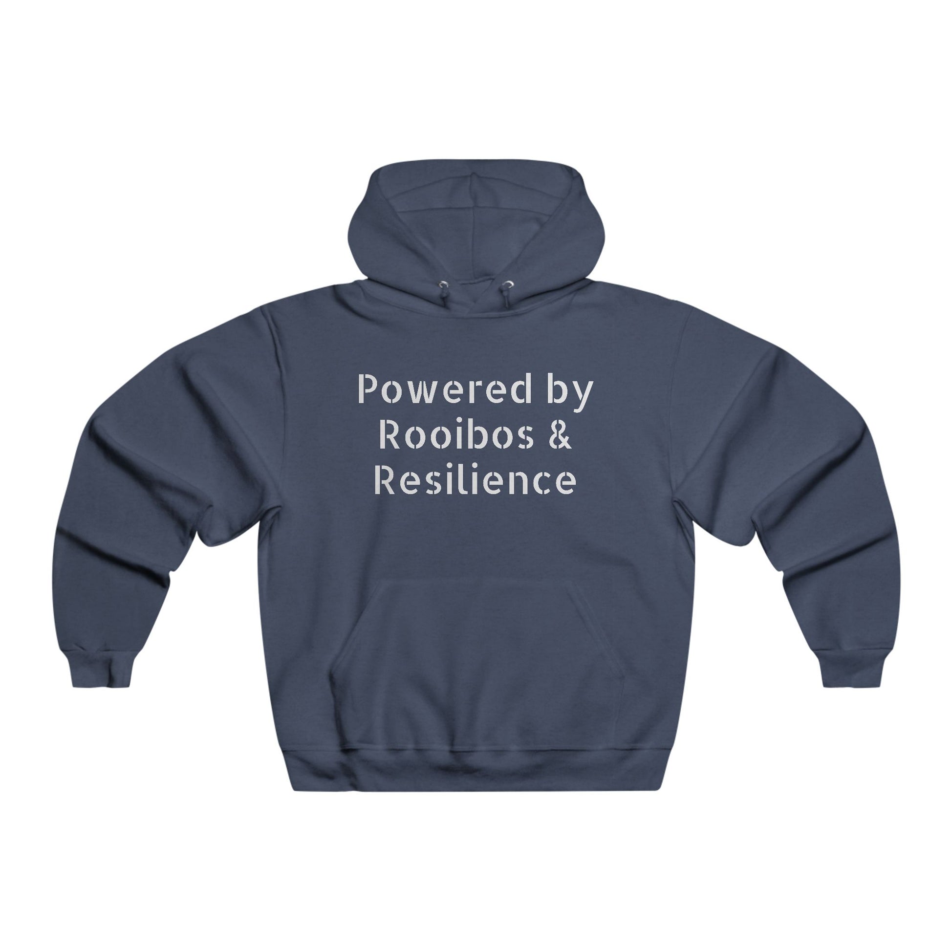 Powered by Rooibos & Resilience Hoodie, Proudly South African Expat Style | Mzansi Magic Meets Everyday Comfort| Motivational Sweatshirt, Gift for Tea Lovers, Cozy Apparel for Relaxation, Inspirational Menswear