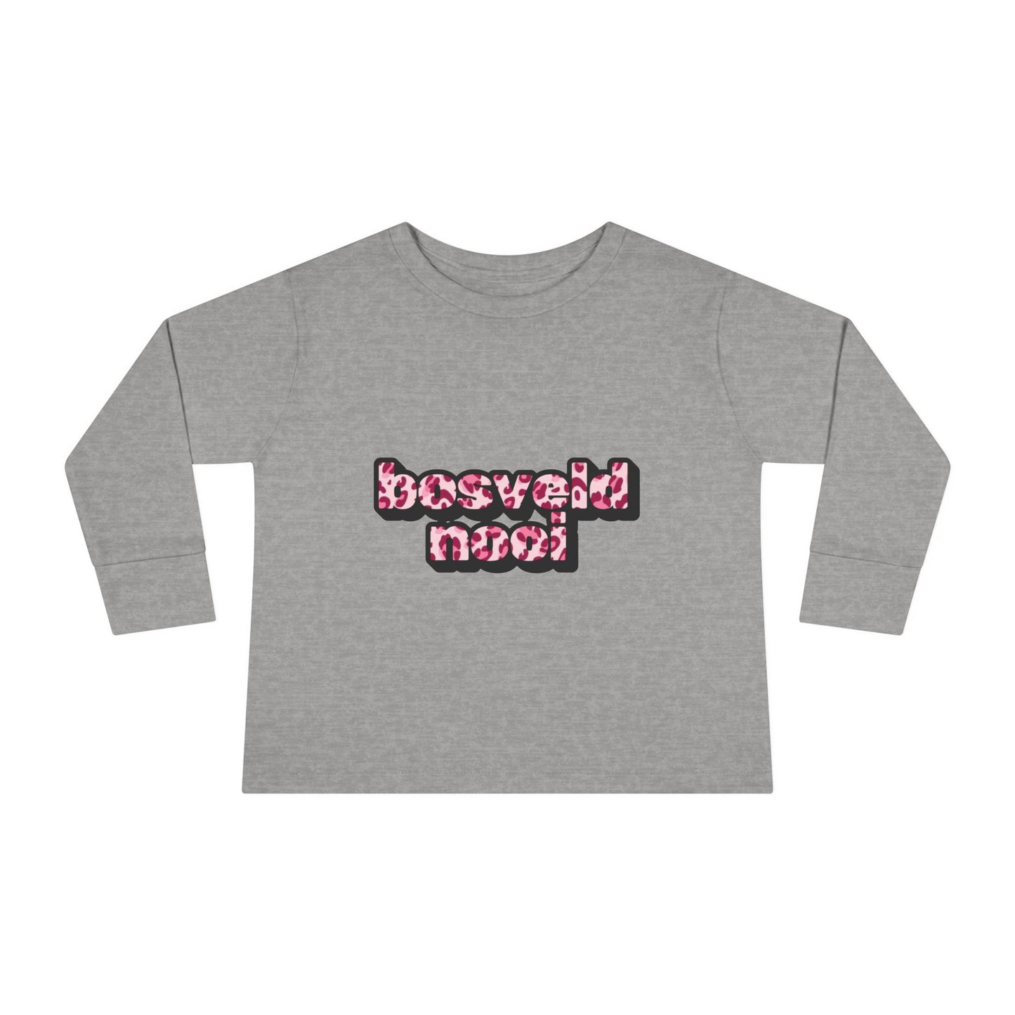 'Bosveld Nooi' - Toddler Long Sleeve Pink Leopard print
