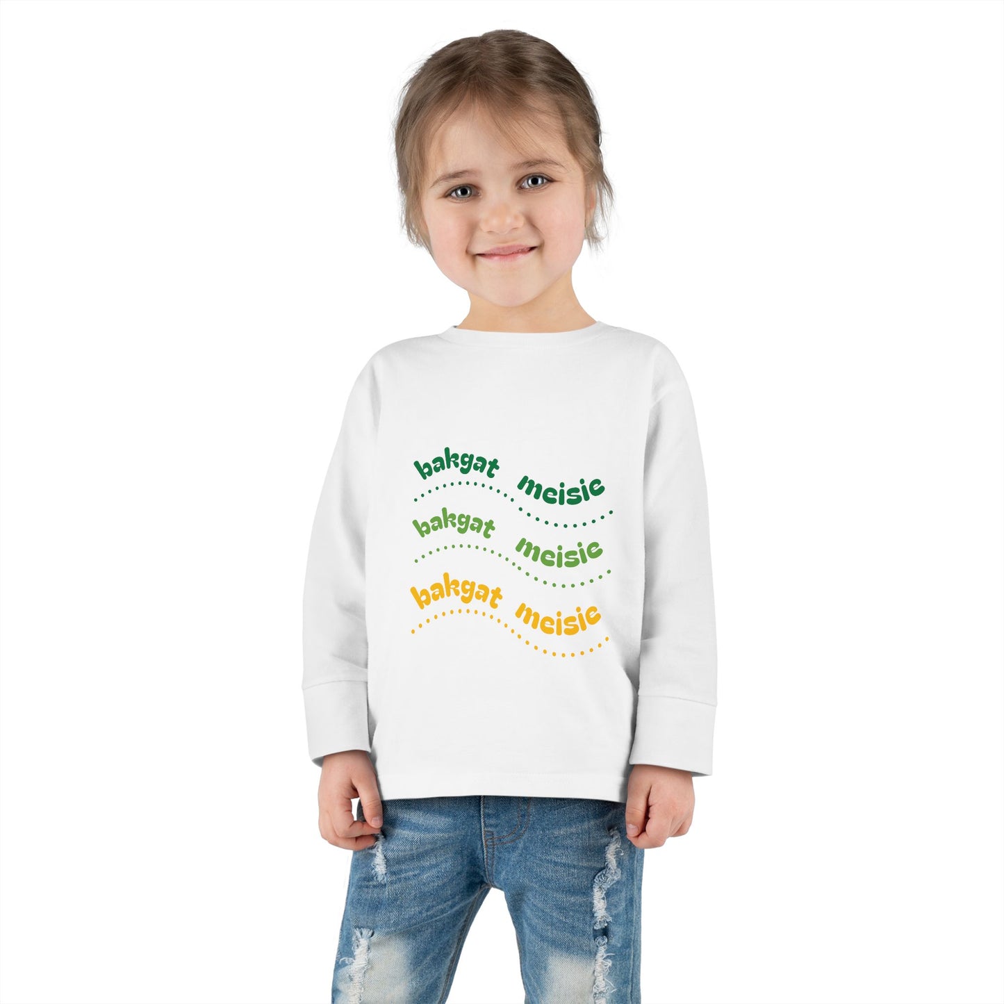 Bakgat Boytjie Long Sleeve Toddler Tee – “Made in RSA, Running on Coke & Chutney”