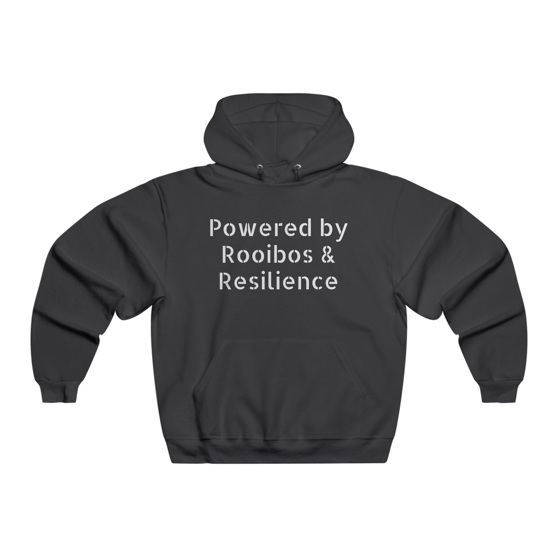 Powered by Rooibos & Resilience Hoodie, Proudly South African Expat Style | Mzansi Magic Meets Everyday Comfort| Motivational Sweatshirt, Gift for Tea Lovers, Cozy Apparel for Relaxation, Inspirational Menswear