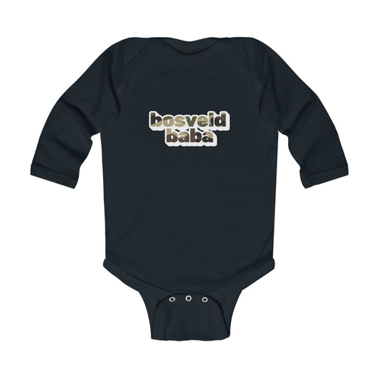 'Bosveld Baba' Camo Print - Long Sleeve Onesie