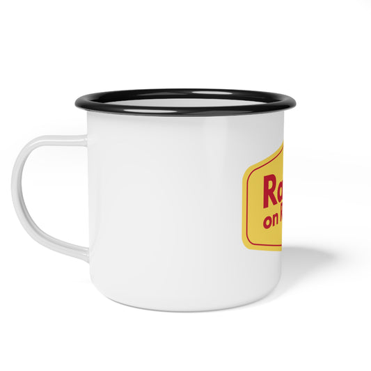 'Raised On Rooibos'- Enamel Camp Cup