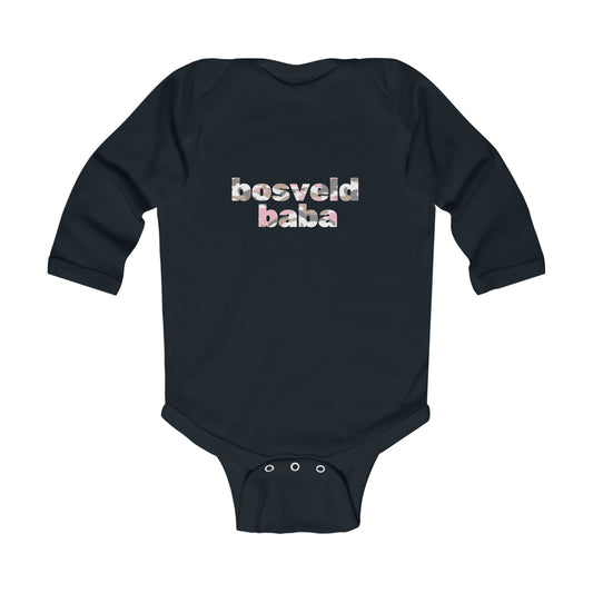 'Bosveld Baba' Pink Camo Print - Long Sleeve Onsie