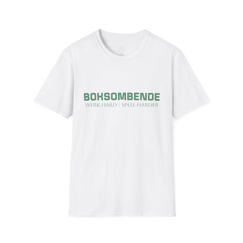 Boksombende T-Shirt – Werk Hard, Speel Harder
